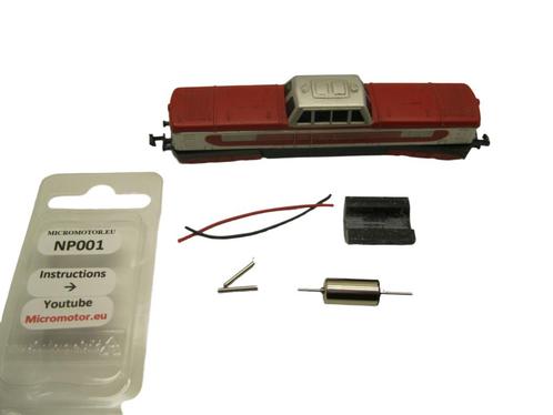 micromotor NP001 motor ombouwset voor Piko 5/4106 and other, Hobby en Vrije tijd, Modeltreinen | N-Spoor, Gelijkstroom, Overige typen