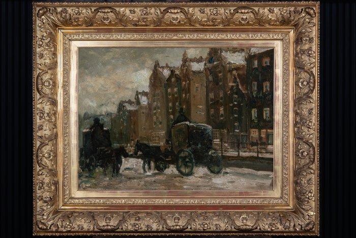 George Hendrik Breitner (1857–1923), Kring van - Koetsen in, Antiquités & Art, Art | Peinture | Classique