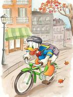 Jordi Juan Pujol - Donald Duck on a City Tour- Watercolor