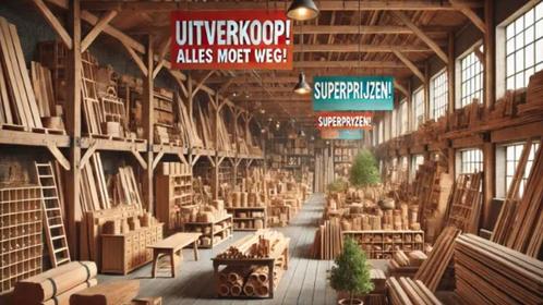 MagazijnOpruiming HOUT&TUIN - StockVerkoop - Alles Moet Weg!, Bricolage & Construction, Bois & Planches, Enlèvement ou Envoi