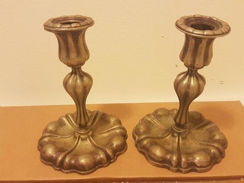 Kaarsenhouder (2) - Verzilverd, Antiek en Kunst, Curiosa en Brocante