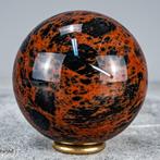 Zeer zeldzaam Mahonie-Obsidiaan Bol, uit Mexico- 373.11 g, Verzamelen