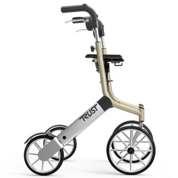 TrustCare lets go out lichtgewicht rollator - Beige, Divers, Déambulateurs, Ophalen of Verzenden