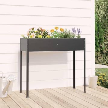 vidaXL Plantenbak 100,5x40,5x90 cm gegalvaniseerd staal, Verzenden