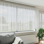vidaXL Gordijnen met gordijnen Bloemen Wit Polyester, Huis en Inrichting, Stoffering | Gordijnen en Lamellen, Verzenden, Nieuw