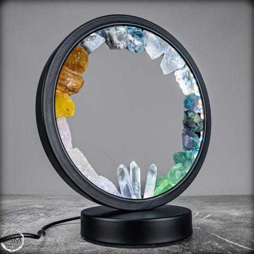 Cercle de la lumière – Multi Cristal Chakra Une œuvre dart, Verzamelen, Mineralen en Fossielen
