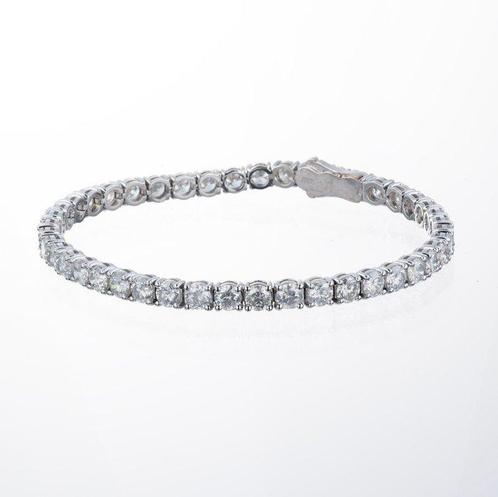 Zonder Minimumprijs - Armband - 14 karaat Witgoud -  9.33ct., Handtassen en Accessoires, Antieke sieraden