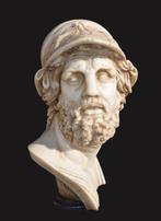 Buste, di Menelao - 43 cm - Herbouwd Carrara-marmer, Antiek en Kunst