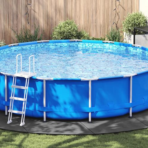 vidaXL Zwembad Grondzeil Lichtgrijs Ø 610 cm Niet-geweven, Tuin en Terras, Zwembaden, Nieuw, Verzenden