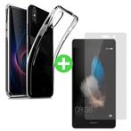 Huawei P20 Lite Transparant TPU Hoesje + Screen Protector, Telecommunicatie, Verzenden, Nieuw