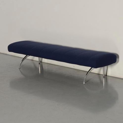 Moroso waiting ontvangstbank, donkerblauw 200 x 51 cm, Huis en Inrichting, Zetels | Zetels, Gebruikt, Ophalen of Verzenden