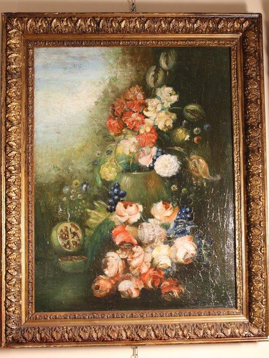 Italiaanse school (XIX) - Natura morta, Antiek en Kunst, Kunst | Schilderijen | Klassiek