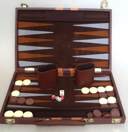 Bordspel - Backgammon - 28mm, Antiek en Kunst, Antiek | Overige Antiek