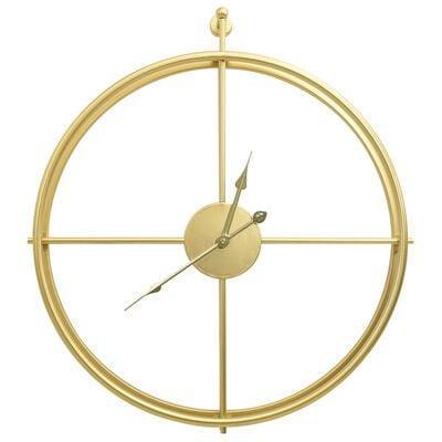 Wandklok 52cm Goud | Retour Deal | -40% korting!, Huis en Inrichting, Woonaccessoires | Klokken, Analoog, Nieuw, Wandklok, Verzenden