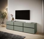 Meubella TV-Meubel Cainan groen 180 cm, Nieuw, 150 tot 200 cm, Overige materialen, 25 tot 50 cm