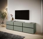 Meubella TV-Meubel Cainan groen 180 cm, Huis en Inrichting, Kasten |Televisiemeubels, Overige materialen, Verzenden, 150 tot 200 cm
