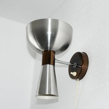 Lampe murale - Espace Age - Diabolo - H 24 cm - Aluminium,