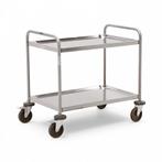 Gebruikte RVS wagens serveerkar met 2 etages, Ophalen of Verzenden, Gebruikt