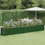 vidaXL Plantenbak 440x80x68 cm gegalvaniseerd staal groen, Verzenden, Nieuw