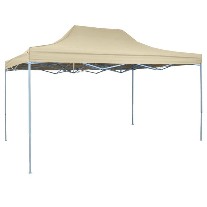 vidaXL Vouwtent pop-up 3x4,5 m crèmewit, Tuin en Terras, Partytenten, Nieuw, Verzenden