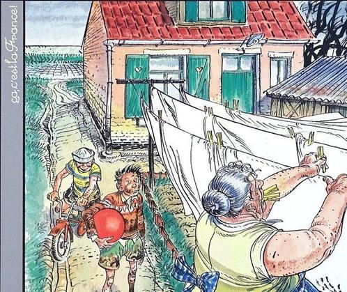Boucq, François - 1 Offset Print - Ça cest la France - Noël, Boeken, Strips | Comics