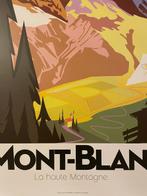 Monsieur Z - Affiche de Tourisme Mont-Blanc - Les Alpes, La