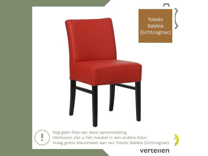 Leren eetkamerstoel Hold - Toledo Sabbia (lichtcognac) -, Huis en Inrichting, Stoelen, Bruin, Eén, Nieuw, Leer, Ophalen of Verzenden