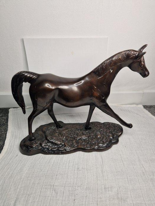 Beeld, Groot Bronzen paard - 27 cm - Brons, Antiek en Kunst, Curiosa en Brocante