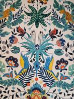 300x280 cm! Exclusieve Art Deco-stof met lemuren en