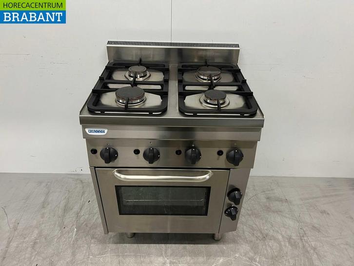 RVS Tecnoinox Fornuis 4 pitten met oven 70 cm GAS Horeca, Zakelijke goederen, Horeca | Keukenapparatuur, Ophalen of Verzenden