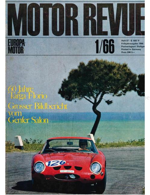 1963 MOTOR REVUE MAGAZINE 57 DUITS, Livres, Autos | Brochures & Magazines, Enlèvement ou Envoi