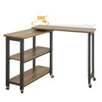 2dekans | SoBuy Draaibare Bijzettafel met Wielen - 133x30x69, Huis en Inrichting, Ophalen of Verzenden, Nieuw