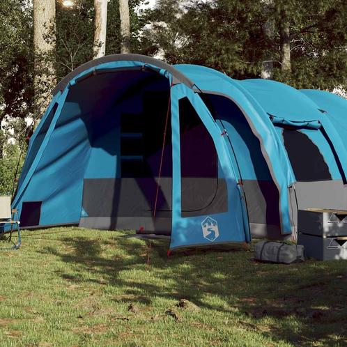 vidaXL Tunneltent voor gezin 8-persoons waterdicht blauw, Caravans en Kamperen, Tenten, Nieuw, Verzenden