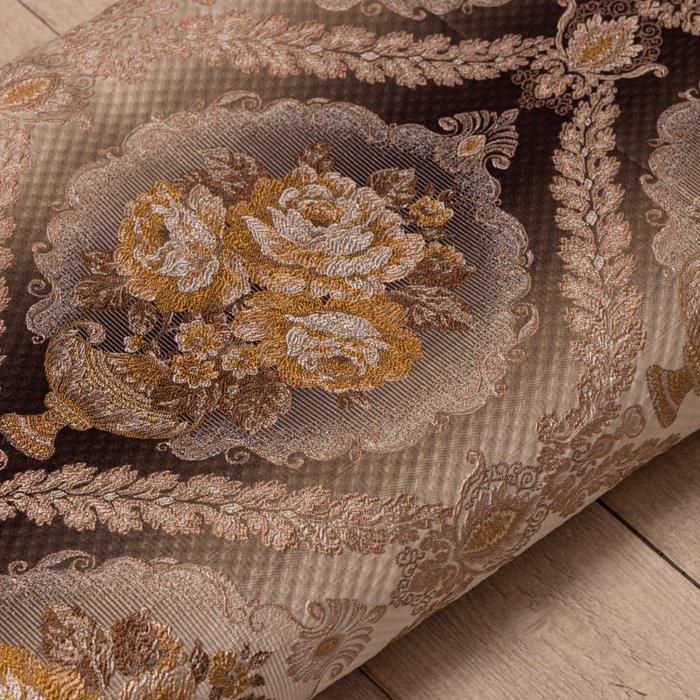 Voorzien van brokaat - 5 m – bloemrijke medaillons - Barocco, Antiek en Kunst, Antiek | Tapijten, Tafelkleden en Textiel