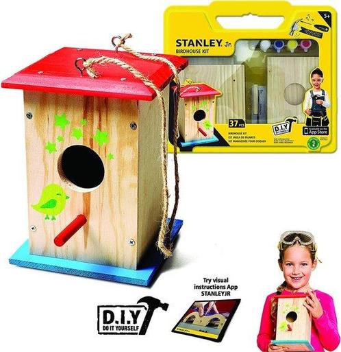 Stanley Jr. - Gereedschapset met Vogelhuis Bouwpakket - 5+, Kinderen en Baby's, Speelgoed | Educatief en Creatief, Nieuw, Verzenden
