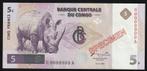 5 Francs Congo Kongo Pick 86 s 5 Franken Exemplar 01/11/1997, Verzenden, België