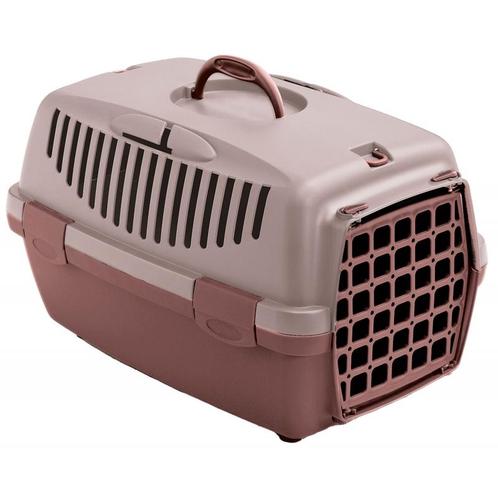 Gulliver 1 transport box w. 48x32x31cm pink/brown - kerbl, Dieren en Toebehoren, Honden-accessoires, Nieuw