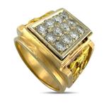 Ring - 14 karaat Geel goud, Roségoud, Exclusieve Vintage 14K, Handtassen en Accessoires, Ringen, Nieuw