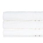 Badlaken Wit 70x130cm 100% Katoen - Treb ADH, Verzenden, Nieuw, Overige kleuren, Handdoek
