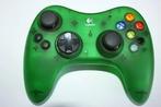 Xbox Attack Green Logitech Wireless Controller + Receiver, Games en Spelcomputers, Spelcomputers | Xbox Original, Ophalen of Verzenden