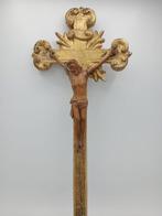 Crucifix - Hout - 1700-1750, Antiek en Kunst