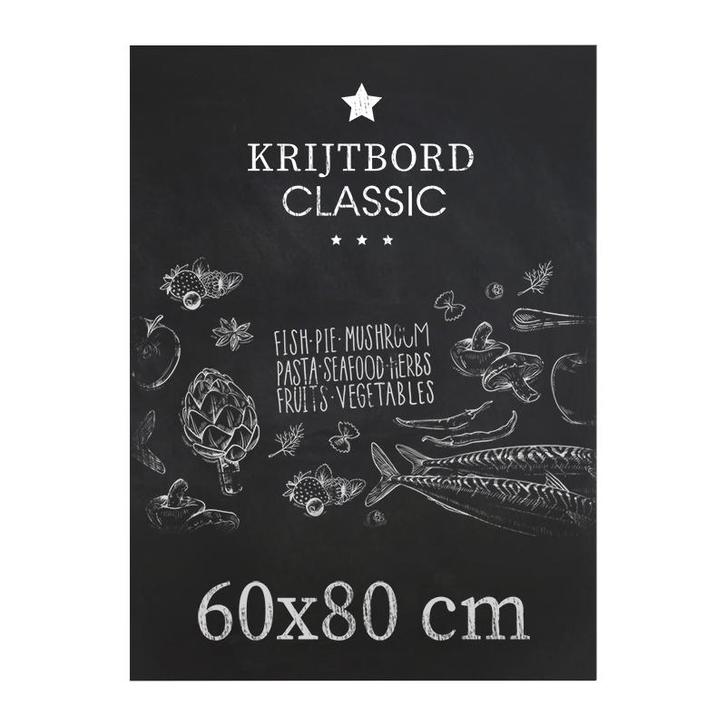 Krijtbord Classic 60x80 cm Horizontaal, Huis en Inrichting, Woonaccessoires | Lijsten, Verzenden