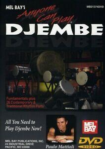 Anyone Can Play Djembe DVD Paulo Mattioli cert E, Cd's en Dvd's, Dvd's | Overige Dvd's, Zo goed als nieuw, Verzenden