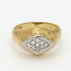 Bague - 18 carats Or jaune Diamant (Naturelle), Nieuw