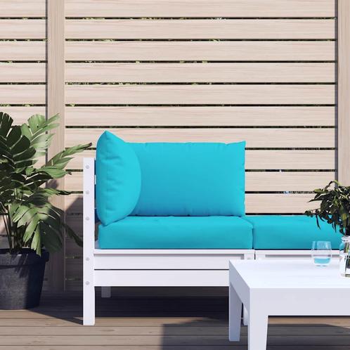 vidaXL Palletkussens 3 st oxford stof turquoise, Huis en Inrichting, Woonaccessoires | Kussens, Nieuw, Verzenden