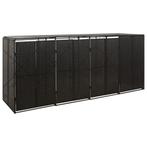 vidaXL Containerberging viervoudig 274x80x117 cm poly rattan, Doe-het-zelf en Bouw, Verzenden