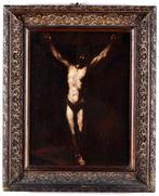 Scuola Napoletana (XVII) - Crocifissione, Antiek en Kunst