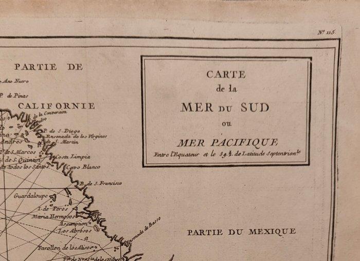Oceano Pacifico - California, Messico; G. Anson / J. Lattre, Boeken, Atlassen en Landkaarten