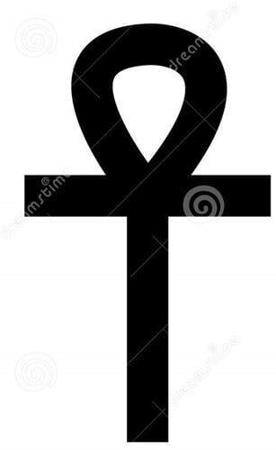 Ankh symbool steekschuimvorm oase voor verse bloemen, Hobby en Vrije tijd, Knutselen, Nieuw