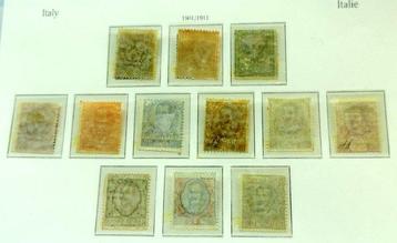 Koninkrijk Italië 1901/1901 - Serie Floreale 11 valori plus beschikbaar voor biedingen